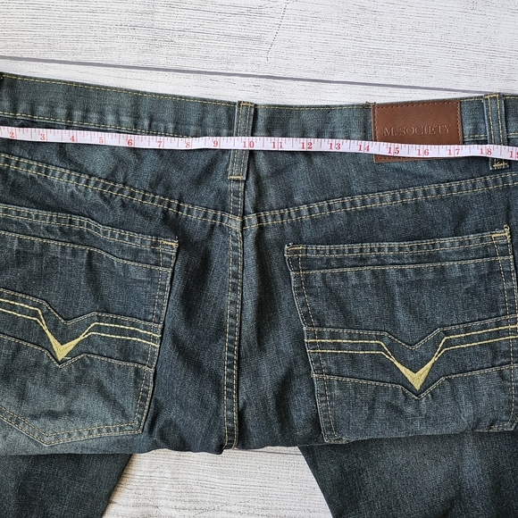 Men's Dark Indigo Denim Jeans 40x34 Tall Length - Picture 10 of 16